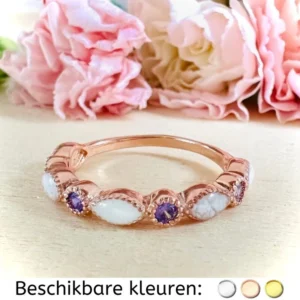 Ring met geboortesteentjes