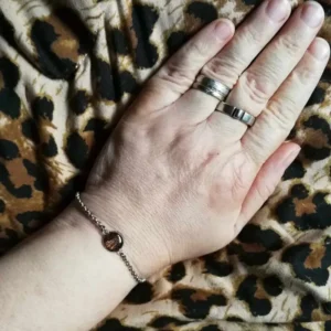 Ronde RVS armband