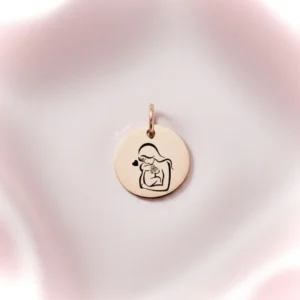 Mama en kind bedel Rose Gold