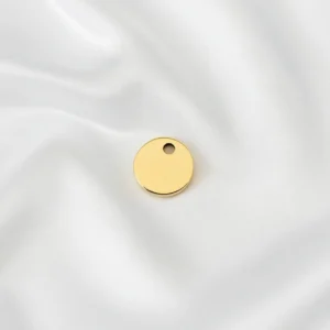 Ronde mini bedel voor gravure naar keuze
