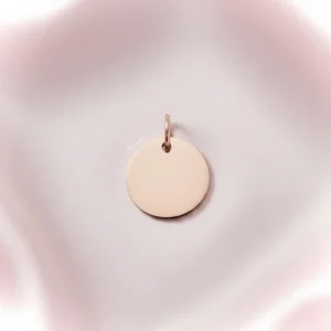 Ronde gravurebedel RVS rose gold