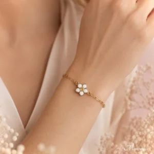 Vergeet-me-nietje Gold armband