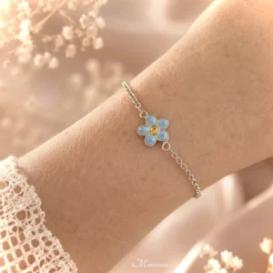 Vergeet-me-nietje Silver armband